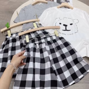 Quần Short Nữ Caro Vải Kate - Ausa House