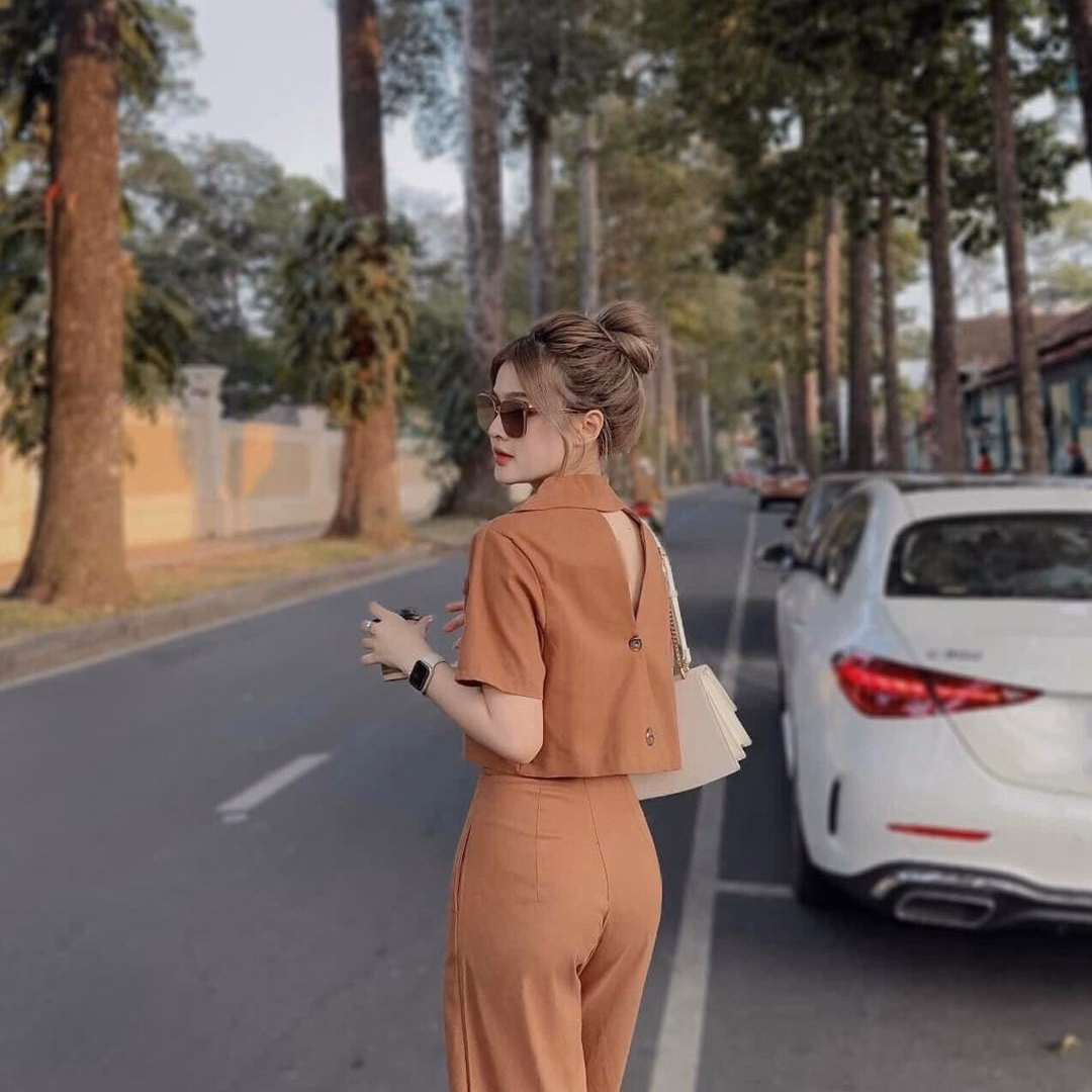 Set Bộ Đồ Nữ Áo Croptop Mix Quần Thun Gân Ống Suông Sa115 - Sam Store - Ảnh 10