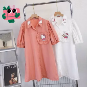 Đầm Nữ Sơ Mi Bèo Suông Kitty - Ausa House