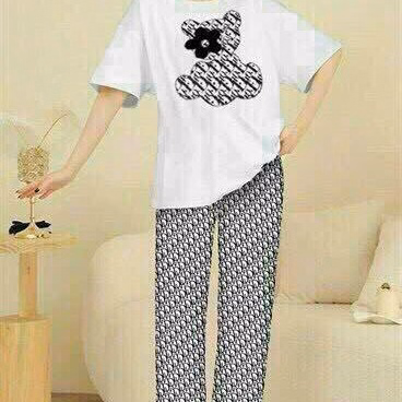 Set Bộ Đồ Nữthời Trang Phom Rộng Phối Họa Tiết Gấu Bt977- Nana House - Ảnh 2