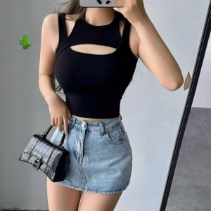 Áo Thun Nữ 2 Kiểu Khoét Ngực - Ausa House