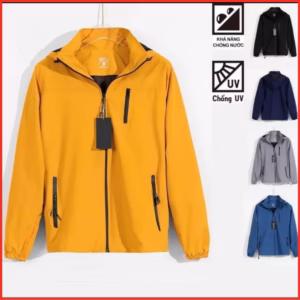 Áo Gió, Áo Khoác Gió Unisex Nam Nữ 2 Lớp Cao Cấp 3 Khóa Ctb306 - Bechip