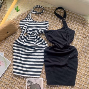 Đầm Nữ Body Dây Choàng Cổ Điều Chỉnh Độ Dài - Ausa House