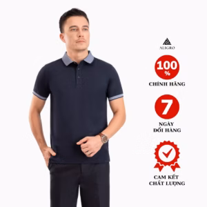 Áo Polo Nam Ngắn Tay Xanh Navy Aligro Algplo85 - Aligro