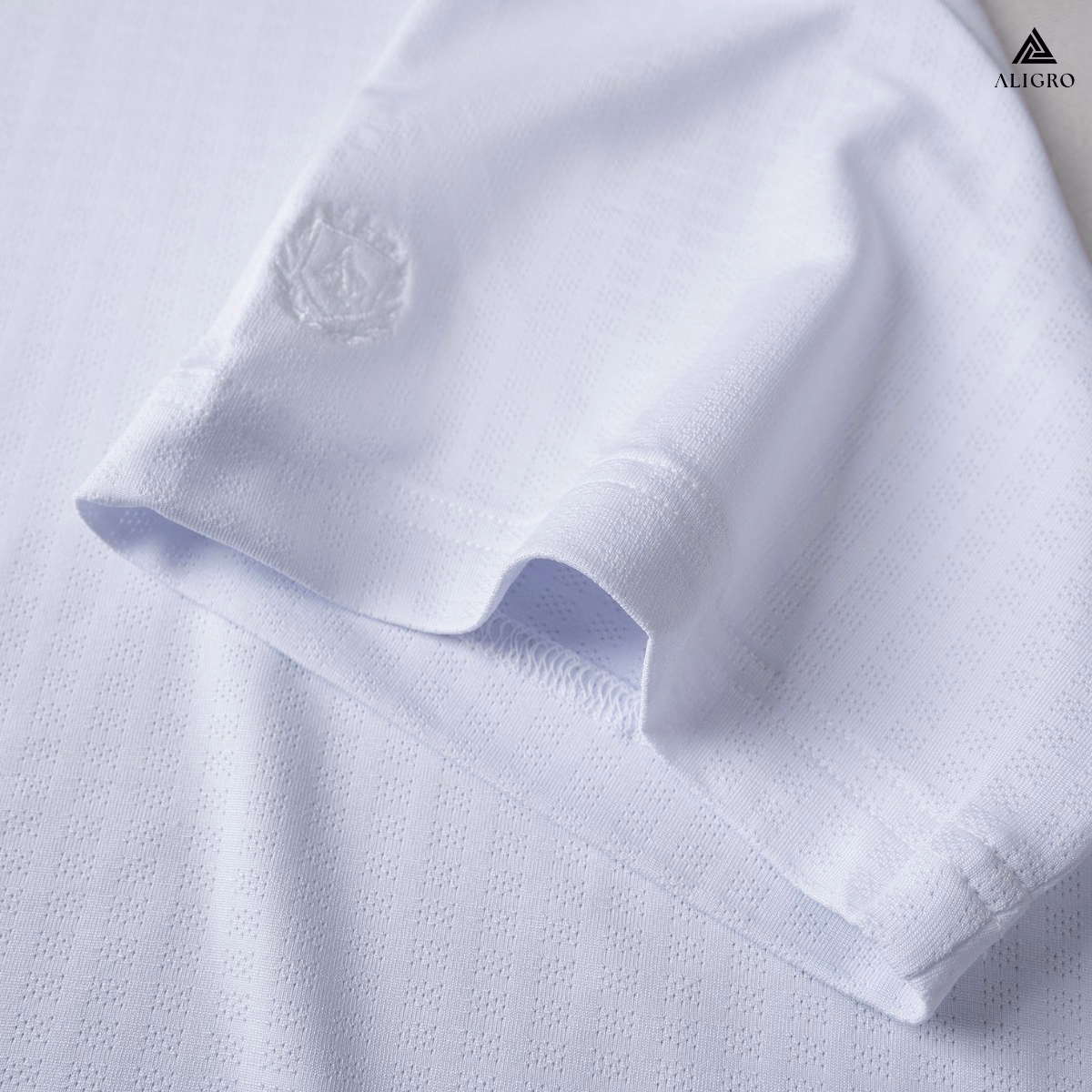 Áo Phông Nam Ngắn Tay Aligro Chất Vải Cotton Ô Chấm Màu Trắng Năng Động Algapc073 - Aligro - Ảnh 9