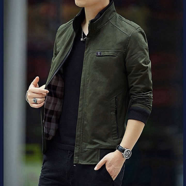 Áo Khoác Kaki Nam Có Lớp Lót Sọc Caro Thời Trang Xm07 - Be Yourself - Ảnh 5