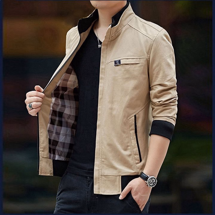 Áo Khoác Kaki Nam Có Lớp Lót Sọc Caro Thời Trang Xm07 - Be Yourself - Ảnh 7