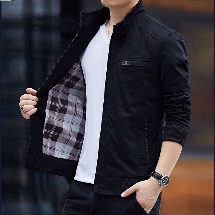 Áo Khoác Kaki Nam Có Lớp Lót Sọc Caro Thời Trang Xm07 - Be Yourself - Ảnh 2