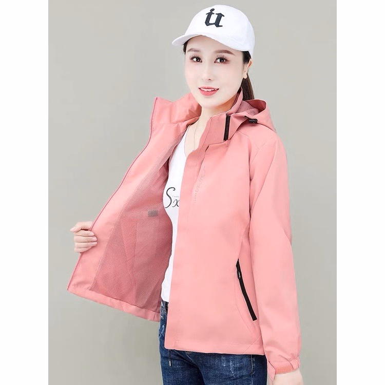 Áo Khoác Gió Nam Nữ Chống Nước, Cổ Đứng Kiểu Dáng Thể Thao Slcxg24 - Chipxinhxk - Ảnh 5