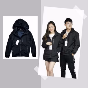 Áo Gió Nam Nữ 2 Lớp, 3 Khóa Kéo Chất Liệu Vải Tráng Bạc Chống Nước Sldcg10 - Diepchi Fashion