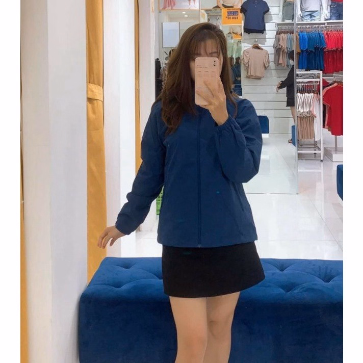 Áo Khoác Gió Nữ 2 Lớp Trơn Chống Nước, Mũ Có Thể Tháo Rời Kiểu Dáng Thể Thao Sldcg02 - Diepchi Fashion - Ảnh 7