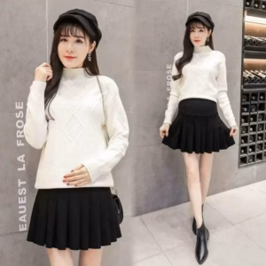 Chân Váy Bầu Xếp Ly Có Quần Trong Bt889 - Nana House