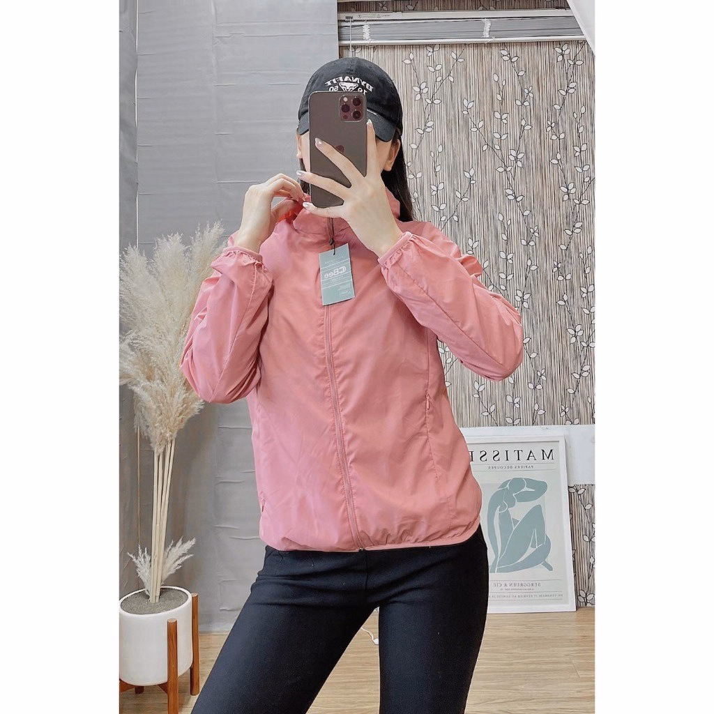 Áo Khoác Gió 2 Lớp Lưới Tặng Kèm Túi Cuộn Tiện Lợi Cho Bạn Nữ Sldcg01 - Diepchi Fashion - Ảnh 2