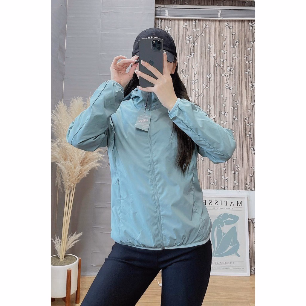 Áo Khoác Gió 2 Lớp Lưới Tặng Kèm Túi Cuộn Tiện Lợi Cho Bạn Nữ Sldcg01 - Diepchi Fashion - Ảnh 4