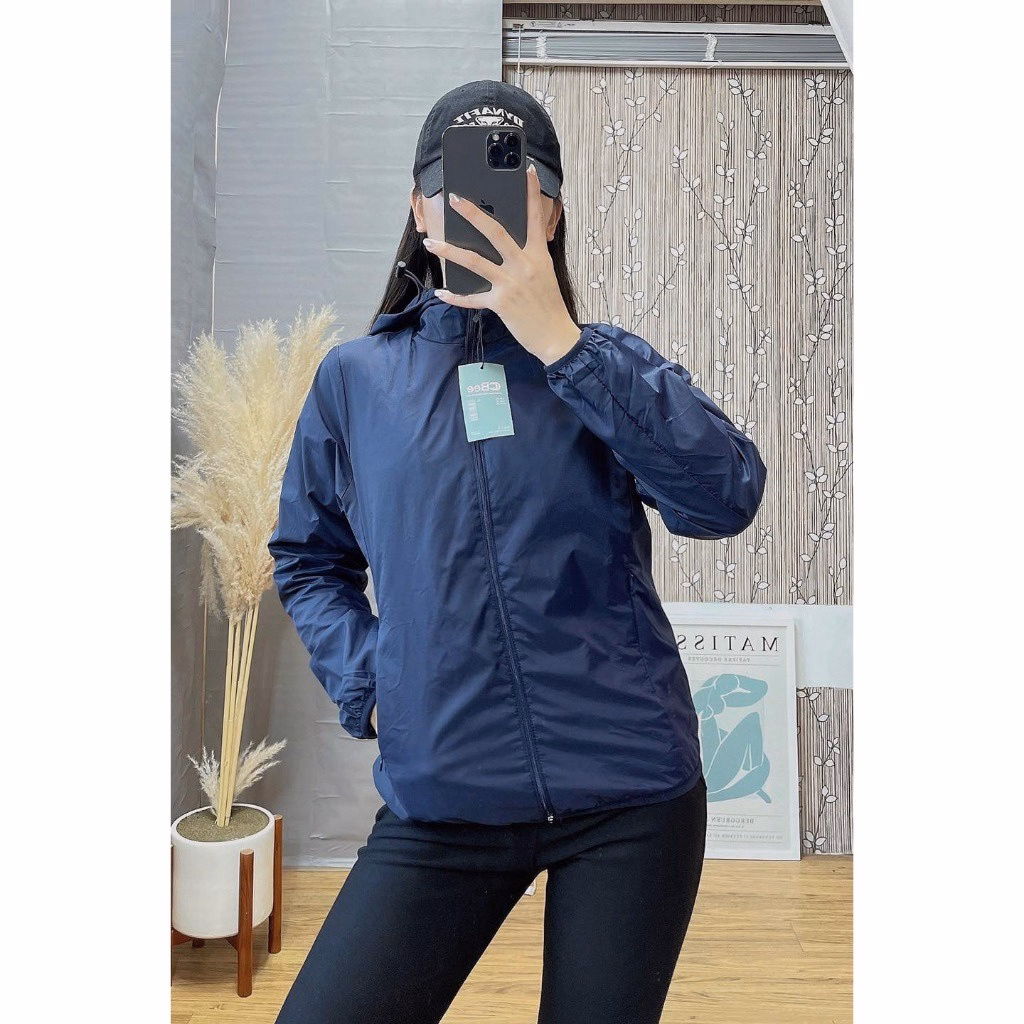 Áo Khoác Gió 2 Lớp Lưới Tặng Kèm Túi Cuộn Tiện Lợi Cho Bạn Nữ Sldcg01 - Diepchi Fashion - Ảnh 5