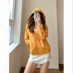 Áo Khoác Gió 2 Lớp Lưới Tặng Kèm Túi Cuộn Tiện Lợi Cho Bạn Nữ Sldcg01 - Diepchi Fashion