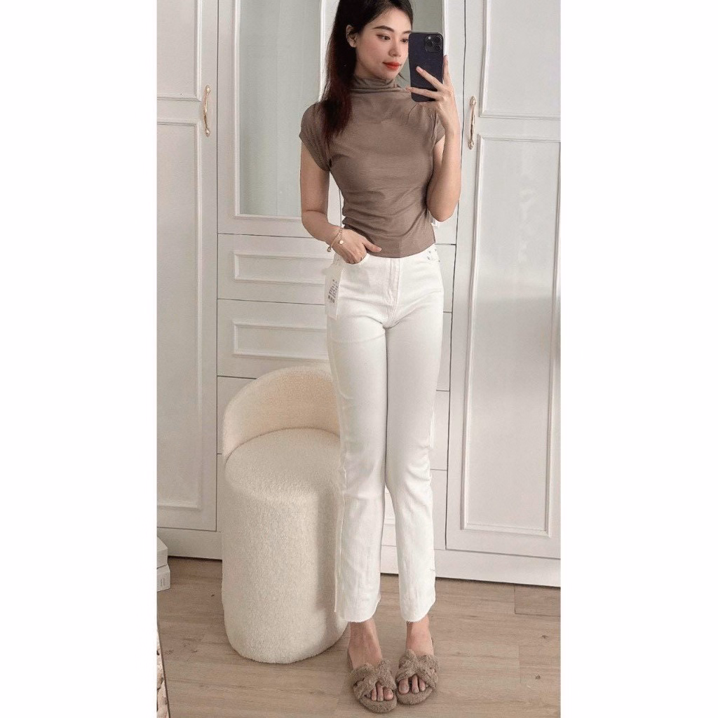 Áo Thun Tay Hến Cổ Cao 3 Cm Chất Liệu Cotton Co Giãn 4 Chiều Sldc204 - Diepchi Fashion - Ảnh 6