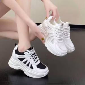 Giày Thể Thao Nữ Nâng Đế 7 Phân Phong Cách Trẻ Trung ( Phom Nhỏ Hơn 1 Size)- Haanh