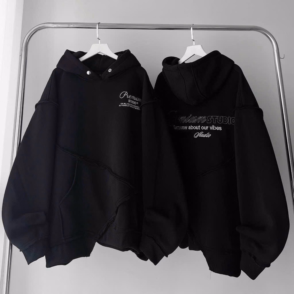 Áo Hoodie Nam Nữ Form Rộng In Chữ Premiumm Studio Vải Nỉ Dày Dặn Siêu Đẹp Tp27 - Golden Dream