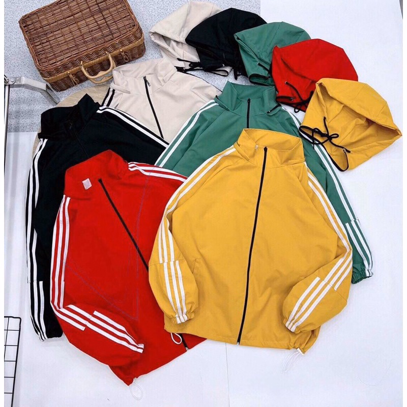 Áo Khoác Gió Phối 3 Sọc Tay Phong Cách Thể Thao Sldcg17 - Diepchi Fashion