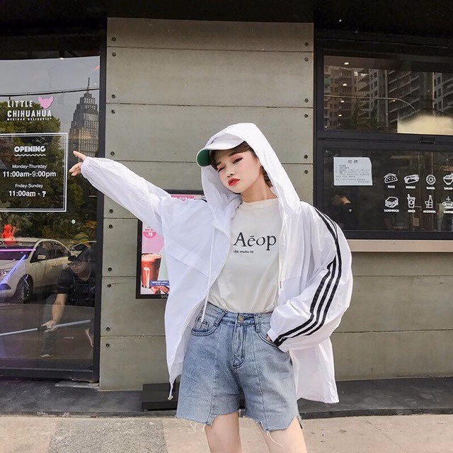 Áo Khoác Gió Phối 3 Sọc Tay Phong Cách Thể Thao Sldcg17 - Diepchi Fashion - Ảnh 2