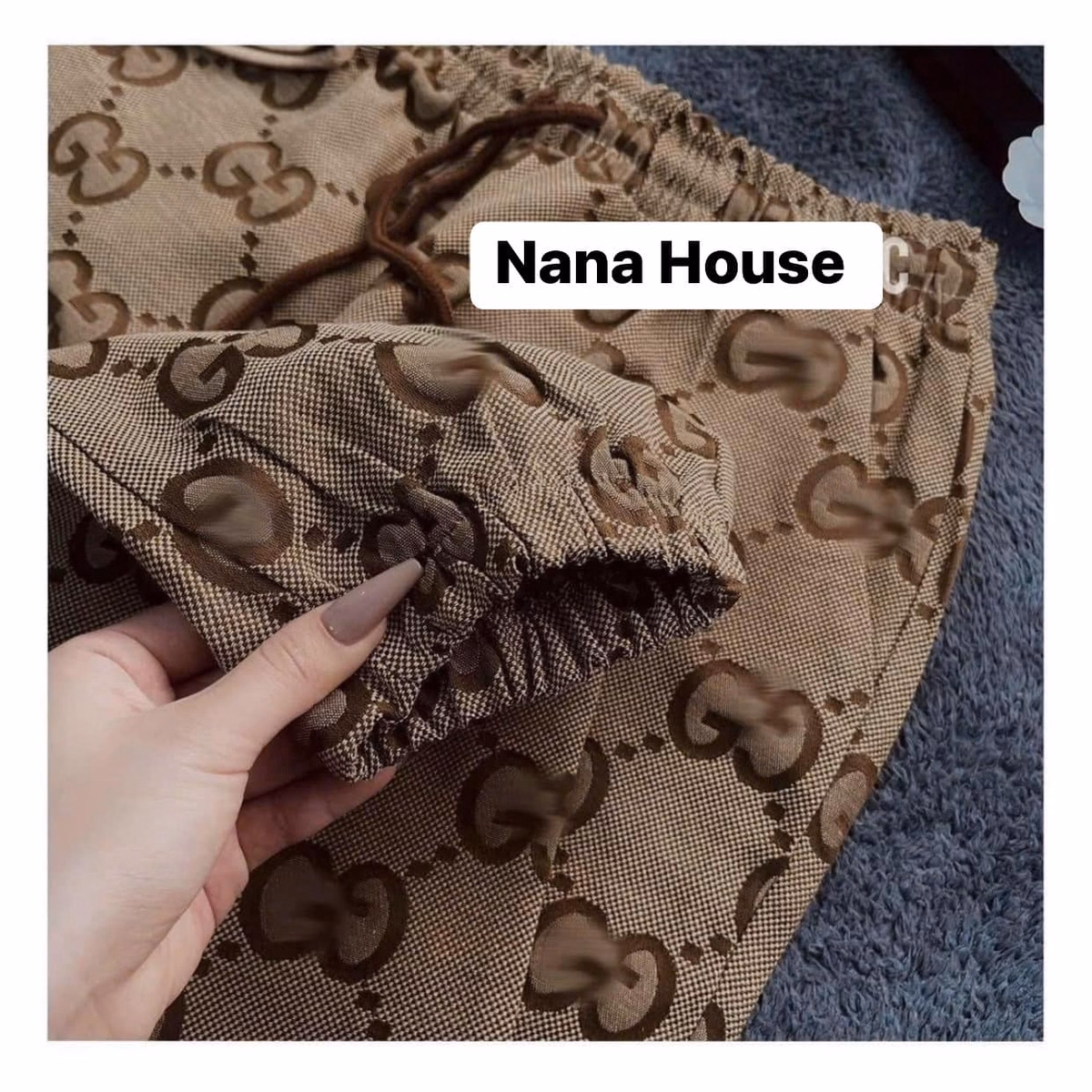 Set Bộ Đồ Nữ Áo Ba Lỗ In 3D Phối Quần Dài Bố Dạ Bt207 - Nana House - Ảnh 6