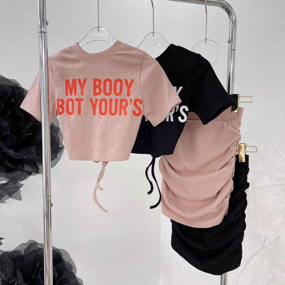 Set Bộ Đồ Nữ Áo Croptop My Booy Mix Chân Váy Ngắn Sa164 - Sam Store - Ảnh 6