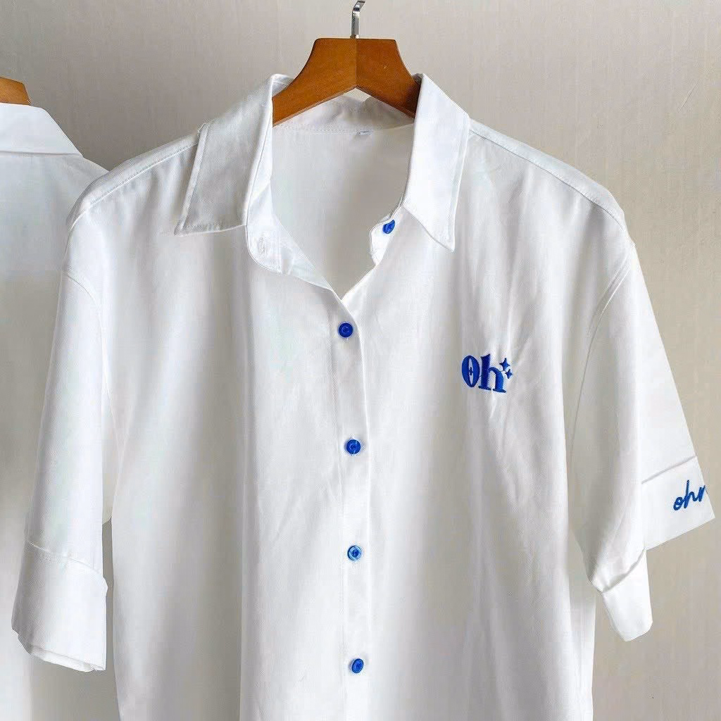 Áo Sơ Mi Nam Nữ Phối Theo Phong Cách Form Rộng Chất Vải Mát Mẻ Hình In Sắc Nét Hàng Hot Trend-Htm Fashion - Ảnh 2