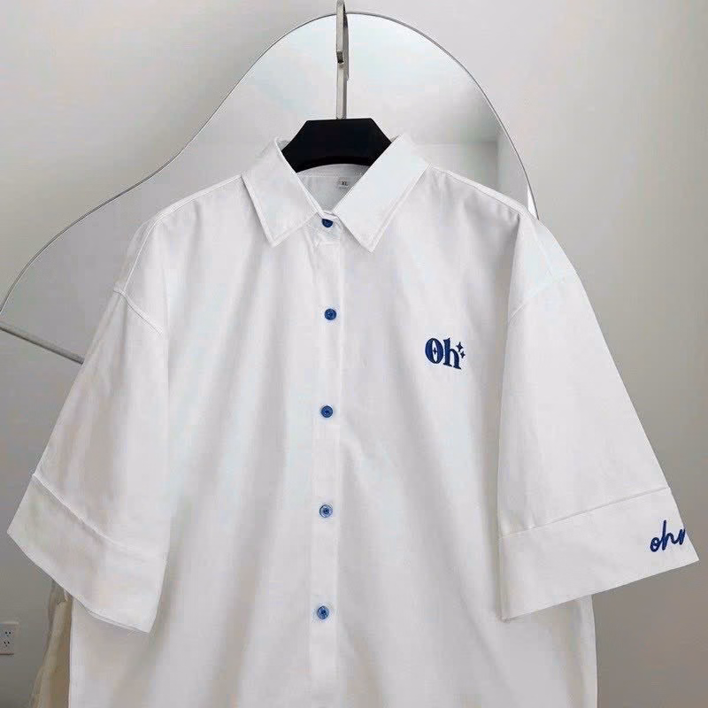 Áo Sơ Mi Nam Nữ Phối Theo Phong Cách Form Rộng Chất Vải Mát Mẻ Hình In Sắc Nét Hàng Hot Trend-Htm Fashion - Ảnh 4