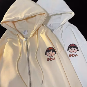 Áo Khoác Dây Kéo Nữ Vải Nỉ Ngoại Thêu Hình Bé Gái Dễ Thương Ut30 - Phương Store