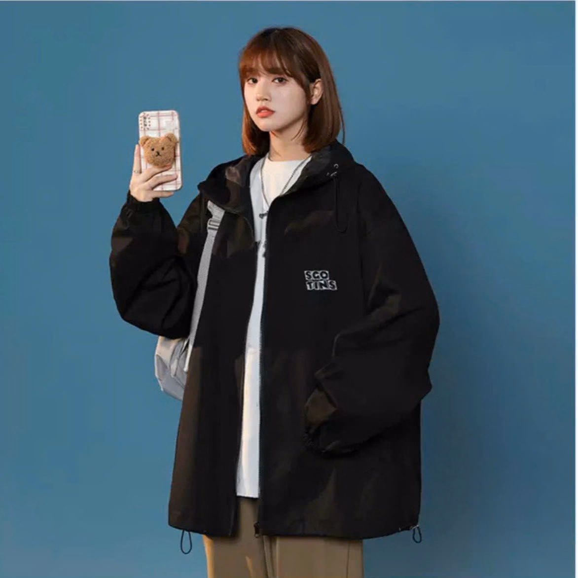 Áo Khoác Dù 2 Lớp Unisex Nam Nữ Scotinn Form Rộng Ut40 - Phương Store - Ảnh 5