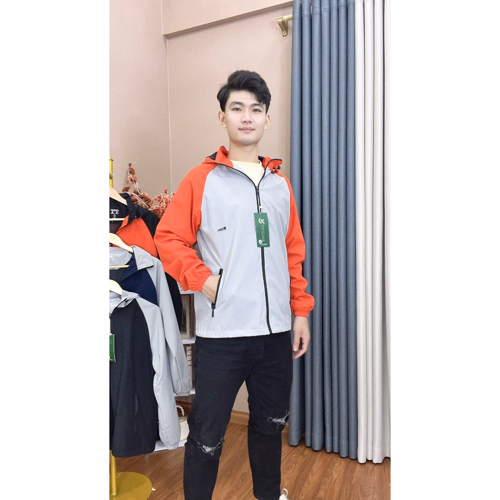 Áo Khoác Gió Nam Nữ Phối Màu Tương Phản Phong Cách Trẻ Trung Slcxg25 - Chipxinhxk - Ảnh 7