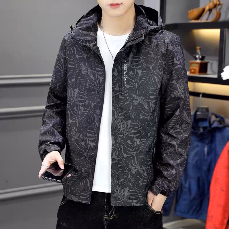 Áo Khoác Gió 2 Lớp Phối Họa Tiết 3D In Chìm Phong Cách Thể Thao Slcxg27 - Chipxinhxk - Ảnh 3