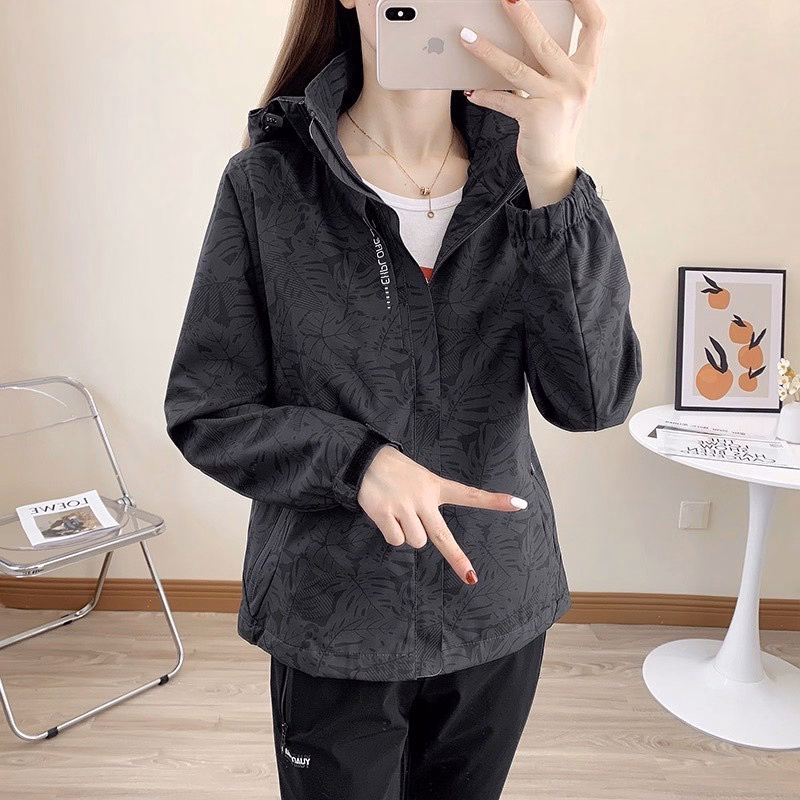 Áo Khoác Gió 2 Lớp Phối Họa Tiết 3D In Chìm Phong Cách Thể Thao Slcxg27 - Chipxinhxk - Ảnh 5