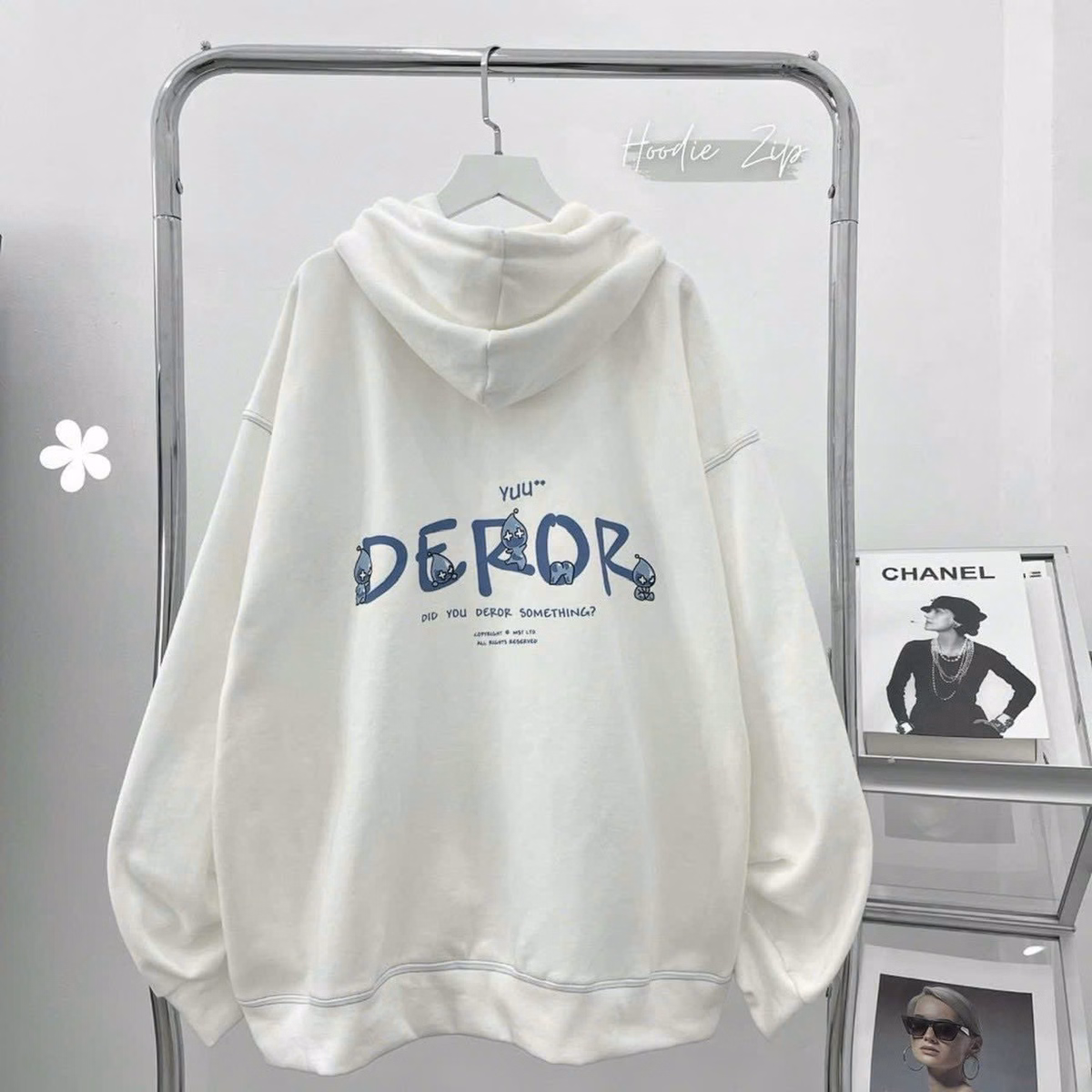 Áo Khoác Nỉ Hoodie Nam Nữ Siêu Chất Với Dáng Form Rộng Hình In Căng Nét Tay Áo Đường Nét Bao Đẹp Vải Dày Dặn Hàng Hot Trend-Htm Fashion