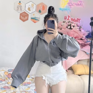 Áo Khoác Hoodie Zip Phong Cách Hàn Quốc Chất Vải Nỉ Siêu Dày Dặn Có Nón Bao Đẹp Áo Đẹp Hàng Hot Trend-Htm Fashion