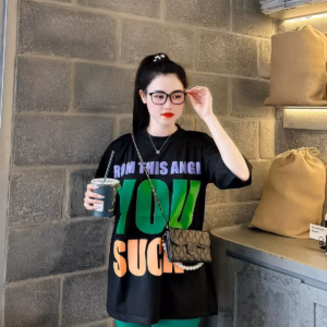 Set Bộ Đồ Nữ Quần Ngố You Suck In Thun 3D Q19- Sam Store