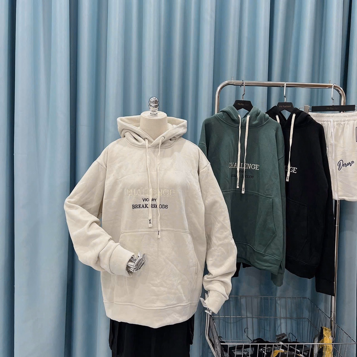 Áo Khoác Hoodie Nam Nữ Phong Cách Foirm Rộng Cánh Tay Siêu Đẹp Chất Vải Dày Và Mịn Áo Có Mũ Cực Cute Hàng Hot Trend-Htm Fashion - Ảnh 7