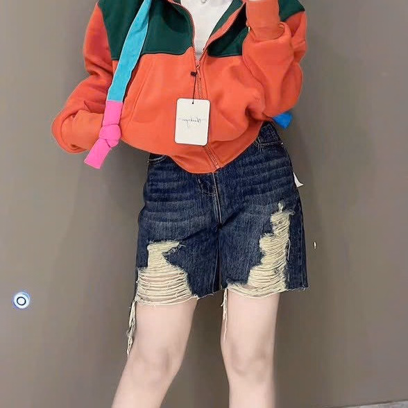 Áo Khoác Nỉ Phối Theo Màu Bản Lớn Có Nón To Siêu Đẹp To Rộng Chất Vải Dày Mềm Mịn Áo Đẹp Hàng Hot Trend-Htm Fashion - Ảnh 4