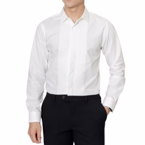 Áo Sơ Mi Nam Xếp Ly Tuto5 Menswear Smt02 - Sơ Mi Chú Rể, Sơ Mi Cưới Dài Tay Cotton Chống Nhăn, Gấp Hộp, Cao Cấp