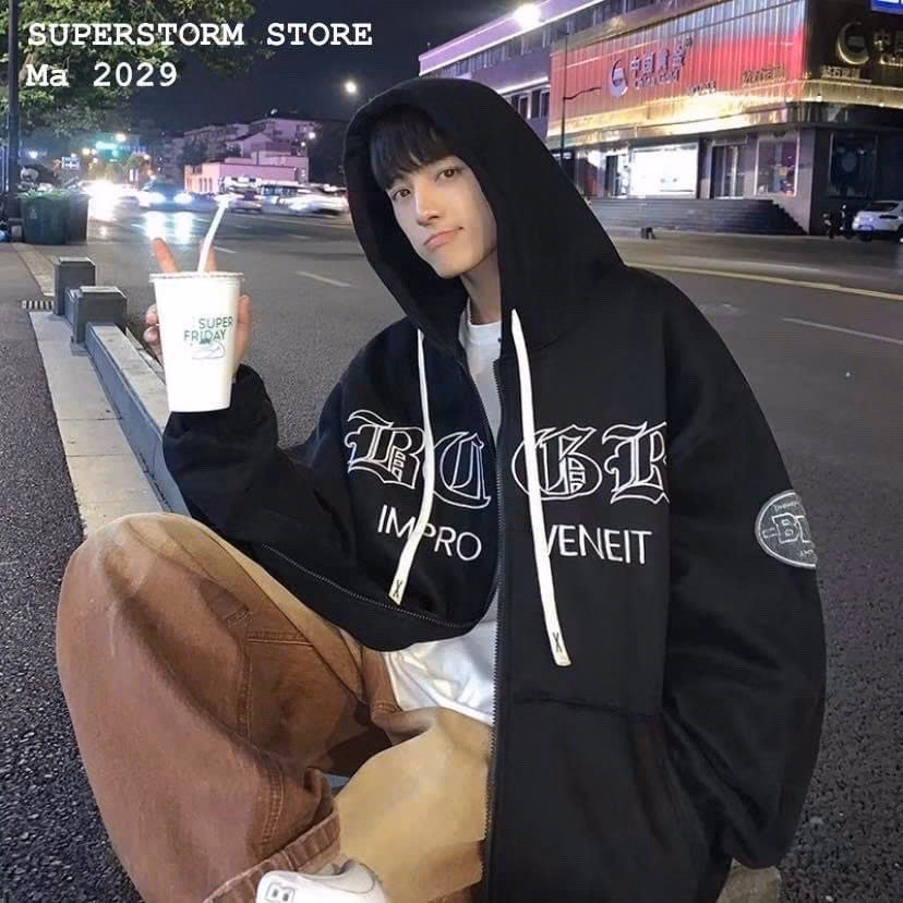 Áo Khoác Hoodie Nỉ Nam Nữ Đi Theo Phong Cách Form Rộng Siêu Đẹp Hinhfin Sắc Nét Chất Liệu Vải Áo Dày Dặn Mềm Mịn Hàng Hot Trend-Htm Fashion - Ảnh 4