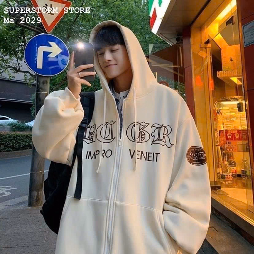 Áo Khoác Hoodie Nỉ Nam Nữ Đi Theo Phong Cách Form Rộng Siêu Đẹp Hinhfin Sắc Nét Chất Liệu Vải Áo Dày Dặn Mềm Mịn Hàng Hot Trend-Htm Fashion - Ảnh 6