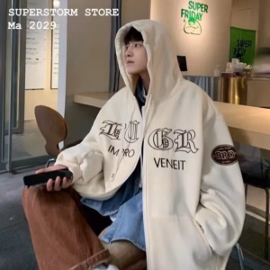 Áo Khoác Hoodie Nỉ Nam Nữ Đi Theo Phong Cách Form Rộng Siêu Đẹp Hinhfin Sắc Nét Chất Liệu Vải Áo Dày Dặn Mềm Mịn Hàng Hot Trend-Htm Fashion