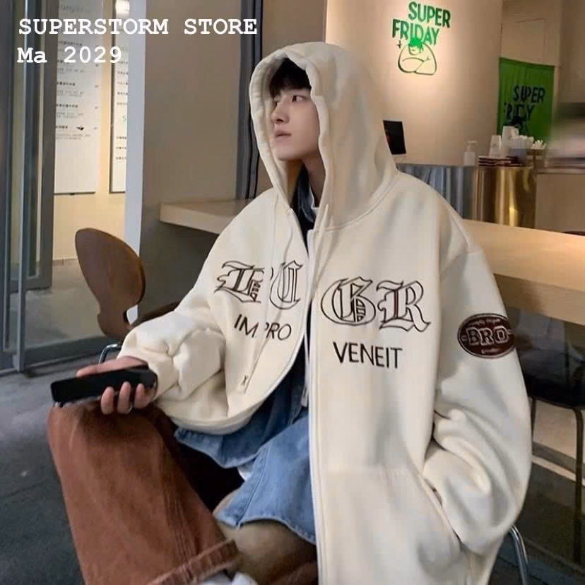 Áo Khoác Hoodie Nỉ Nam Nữ Đi Theo Phong Cách Form Rộng Siêu Đẹp Hinhfin Sắc Nét Chất Liệu Vải Áo Dày Dặn Mềm Mịn Hàng Hot Trend-Htm Fashion - Ảnh 5