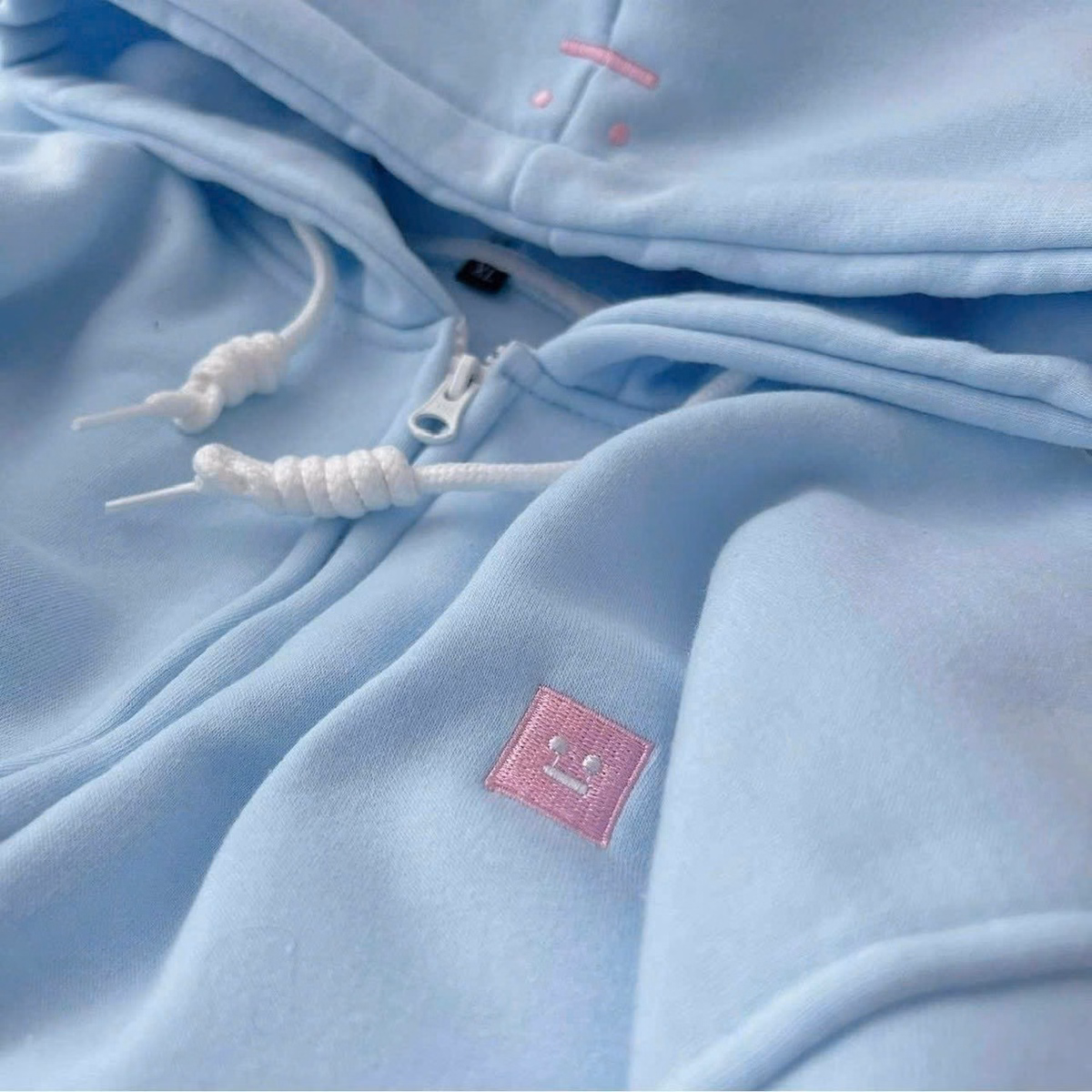 Áo Khoác Hoodie Nỉ Nam Nữ Dáng Khóa Kéo Cute Chất Vải Dày Dặn Với Dáng Form Rộng Có Mũ Cá Tính Áo Đẹp Hàng Hot Trend-Htm Fashion - Ảnh 6