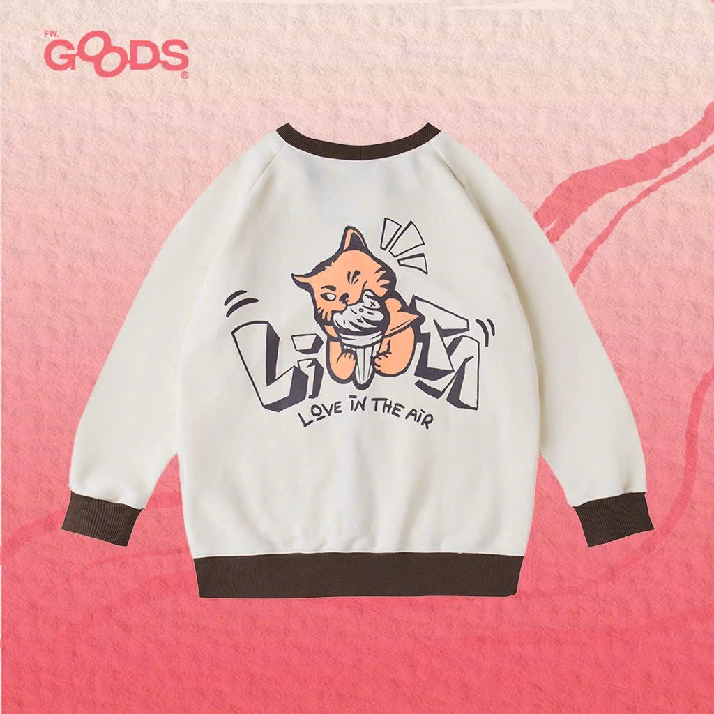 Áo Khoác Cadigan Nữ Vải Nỉ In Chữ Good Form Rộng Siêu Xinh Tp73 - Golden Dream