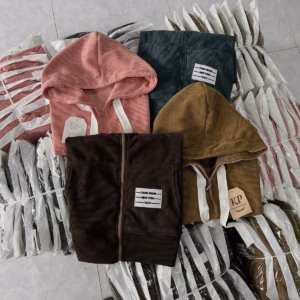 Áo Khoác Nữ Phối Kiểu Dáng Lửng Form Rộng Với Chất Vải Nhung Có 2 Lớp Bao Dày Dặn Mang Cá Tính Áo Đẹp Hàng Hot Trend-Htm Fashion