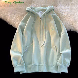 Áo Khoác Nỉ Hoodie Nữ Với Dáng Kiểu Khóa Zip Có In Chữ C Bao Đẹp Chất Liệu Nỉ Bông Dày Dặn Có Mũ Trùm Đầu Có 2 Lớp Cực Đẹp Áo Đẹp Hàng Hot Trend-Htm Fashion - Ảnh 5