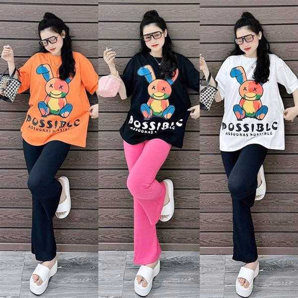 Set Bộ Đồ Nữ Thun In Possiblc Phối Màu St795 - Nana House