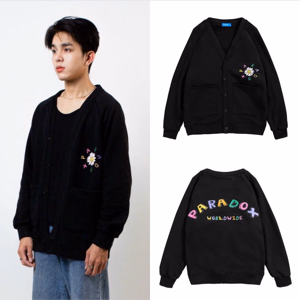 Áo Cadigant Nam Nữ Form Rộng Vải Nỉ In Hình Hoa Paradoxx Tp83 - Golden Dream